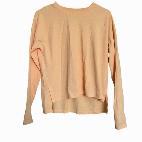 Calia Bubble Mesh Long Sleeve Tee Ripe Boysenberry Size Small - Picture 2 of 10